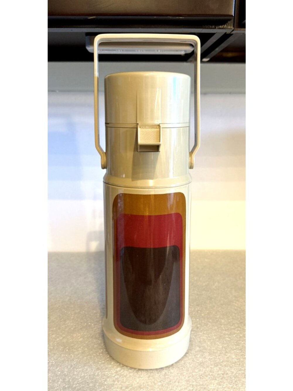 Thermos 1 Liter Hot Cold Drink Model 2645 With Top Press Pump RARE Clean Vintage